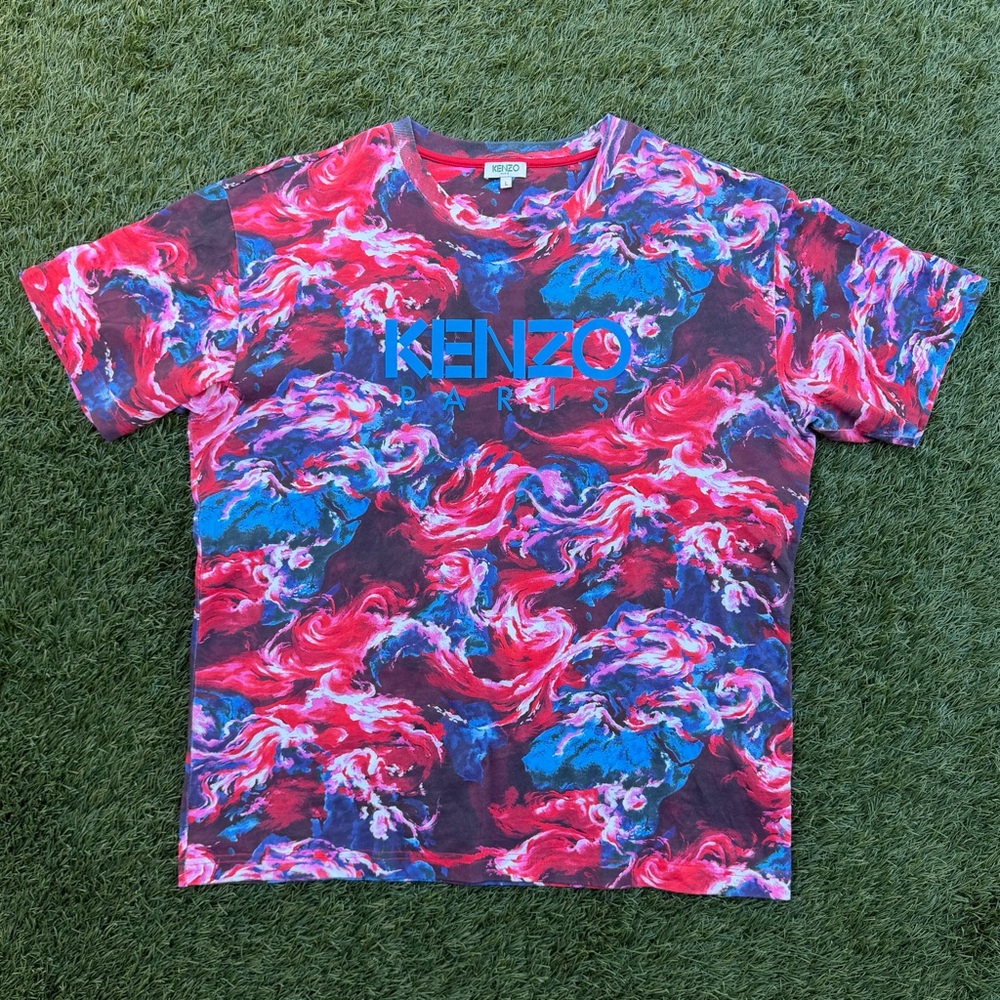 Kenzo Paris KEN83515 Graphic Tee Size L Designer Streetwear Logo